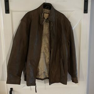 Leather Jacket, never worn. Large long
